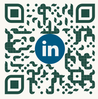 QR code linking to Andrea Eve Pomaranski on LinkedIn